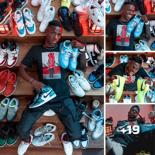 Vinicius Jr flaunts his remarkable shoe collection