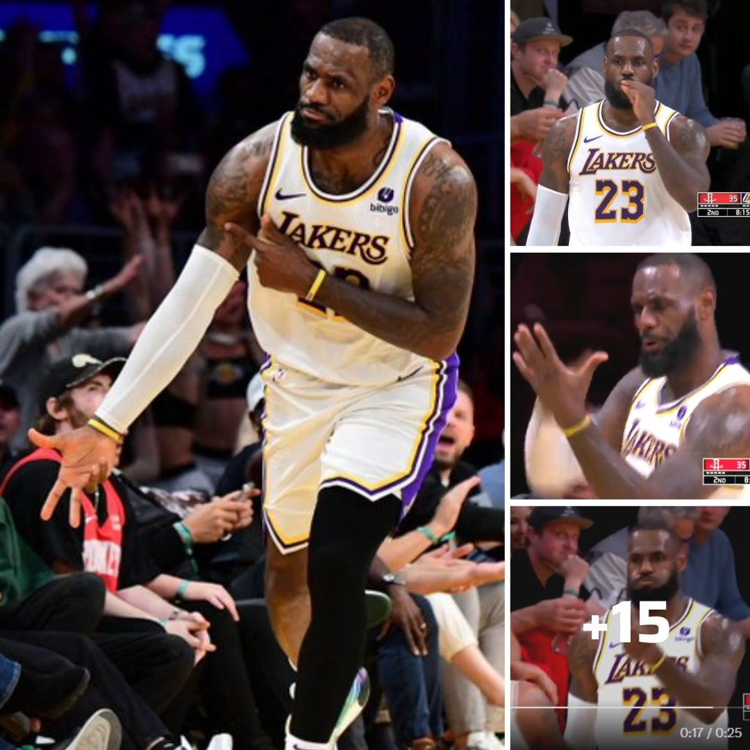 LeBron James held a 'strange celebration' after midway through the ...