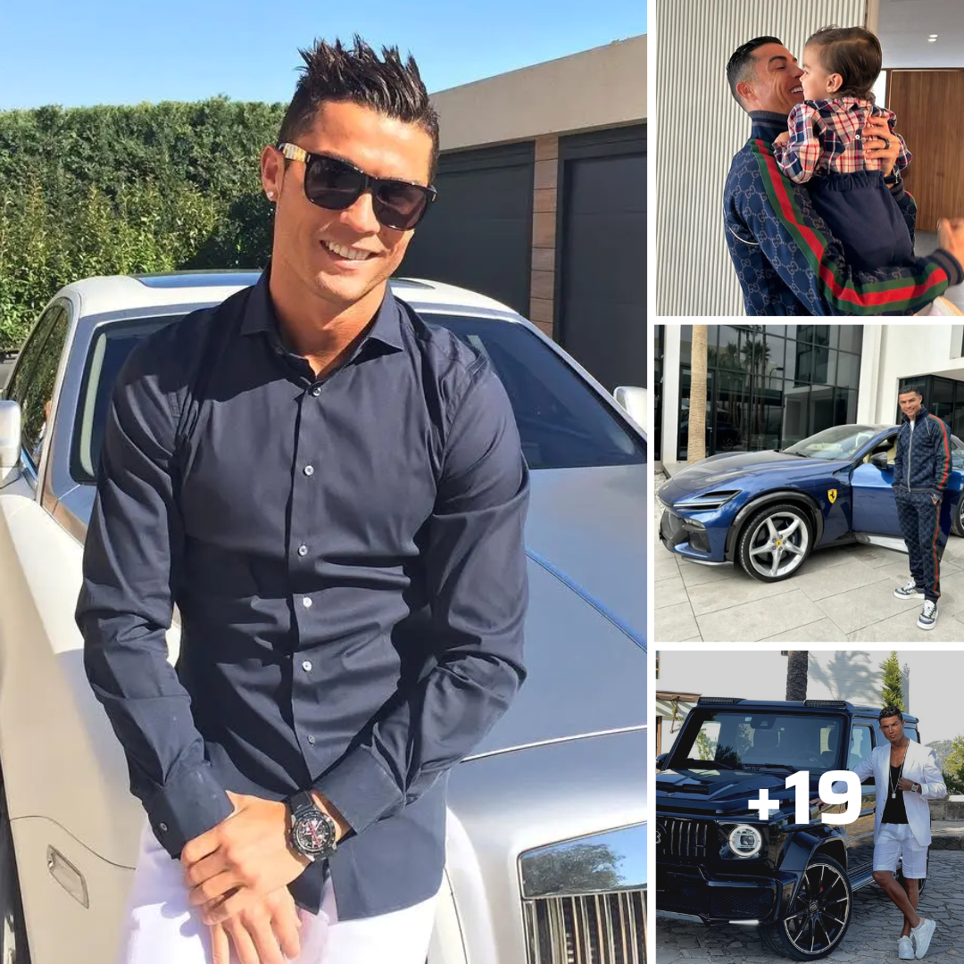 Cristiano Ronaldo Beams In A £3000 Gucci Tracksuit As He Shows Off A New £400k Ferrari 9524